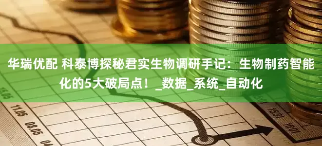 华瑞优配 科泰博探秘君实生物调研手记：生物制药智能化的5大破局点！_数据_系统_自动化